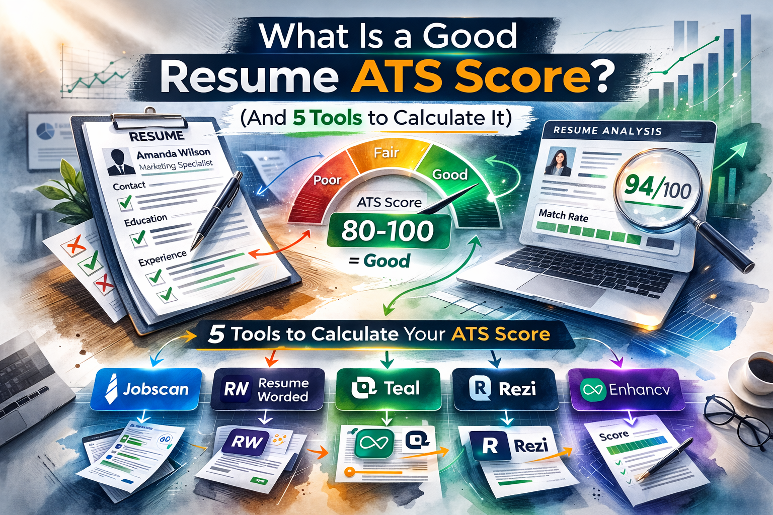 5 Best ATS Score Checkers For ATS Resume Score Optimization